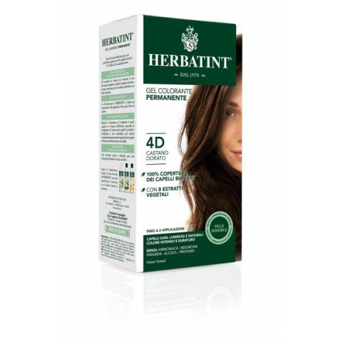 CASTANO DORATO 4D GEL COLORANTE PERMANENTE HERBATINT 150ML