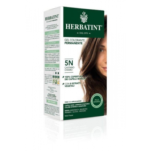 CASTANO CHIARO 5N GEL COLORANTE PERMANENTE HERBATINT 150ML