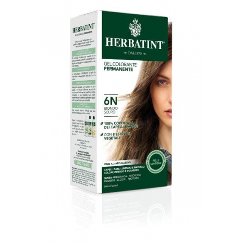 BIONDO SCURO 6N GEL COLORANTE PERMANENTE HERBATINT 150ML